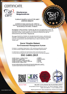 Çevre Yönetim Sistemi Sertifikası